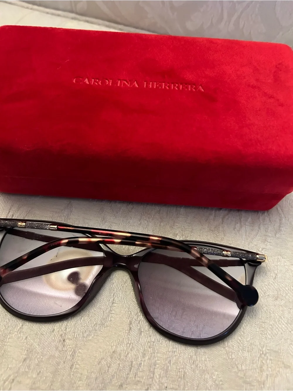 Carolina Herrera HER0189 Sunglasses 0T1W-QR - PLUM GOLD - Brown Sh Violet